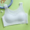 Nuevo Chaleco de Desarrollo para Niñas Verano Seda de Hielo Transpirable Sin Marcas Deportivo Anti-golpes Ropa Interior Delgada para Estudiantes de Secundaria