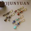 Pendientes Tejidos con Borlas y Forma de Gota de Agua Estilo Étnico Transfronterizo Original Europeo y Americano Lujo Ligero Versátiles Accesorios de Pendientes con Aguja de Plata 925 para Mujer