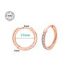 Aretes de alambre redondo con diamantes aretes de acero de titanio aretes dorados simples para combinar con todo aretes transfronterizos de venta caliente suministro directo de fabricantes