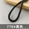 Corda Redonda de Poliéster Fio a Fio Colorida de 5mm Cordão de Cintura de Calça Cordão de Chapéu Cordão Trançado Cordão para Vestuário