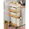 Prateleira de cozinha multi-camadas móvel com cestos para frutas e vegetais, prateleira de chão, organizador para espaços estreitos, carrinho pequeno