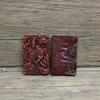 Colgante de Guan Gong con forma de rayo, Zaomu Zhongyi Guan Yu, con relieve de 46 marcas, instrumento taoísta, mango de madera, artesanías