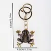 Novo Chaveiro Sapo de Diamante Acessórios para Pendurar Chaves Acessórios de Bolsa Metal