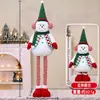 Novo Transfronteiriço Enfeites de Boneca Retrátil de Natal Presentes de Natal para Idosos Boneco de Neve Alce Decorações de Boneca Pernilonga