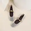 Verano 2026 Nuevo Comercio Exterior Talla Grande Sandalias Casuales Cómodas para Mujer Hebilla Metálica Huecas Moda Ropa Exterior Talla Única