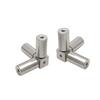 Tuerca hexagonal bloque de fijación de aleación de aluminio tuerca de fijación de tres lados cuadrada acrílica accesorios de caja de luz giratoria de moda