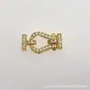 Fabricante Real Chapado en Cobre 18K Alta Retención de Color Collar/Pulsera Conector de Extremo de Herradura Accesorios para Joyería DIY