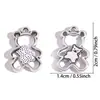 Accesorios para Joyería de Aleación Retro DIY Colgante de Oso Hueco Collar Pulsera Pendientes Colgante Decorativo Venta Caliente Transfronteriza