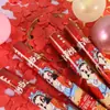 Cañón de confeti para bodas, de operación manual, para bares y salas de transmisión en vivo, petardos populares en línea, artículos festivos para la temporada de graduación