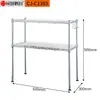 Estante de Almacenamiento Elevable Simple Personalizado Estante de Almacenamiento de Doble Capa para Microondas Encimera de Cocina y Baño Estante para Horno de Cocina
