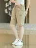 Shorts Casuais de Praia Finos de Seda Gelada de Secagem Rápida para Homens no Verão, Shorts Esportivos Largos Tendência de Cinco Pontos de Alta Qualidade