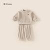 Ropa para Niños Yibao Pijama para Niños Invierno Nuevo Conjunto de Ropa para el Hogar de Bebé Espesado Forrado de Polar Conjunto de Dos Piezas Otoño e Invierno para Niñas