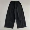 Pantalones de algodón puro lavados con agua, cintura elástica, pierna ancha para mujer, pantalones casuales holgados, nuevo estilo de otoño, transpirables, cómodos, versátiles, de pierna recta
