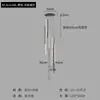 Luzes de escada longas e finas, minimalistas e luxuosas, luminárias pendentes em forma de U, iluminação moderna para salas de estar de pé-direito duplo e luminárias para vilas com pé-direito alto
