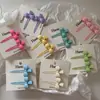 Un Par de Pasadores Metálicos con Forma de Lazo Sin Costuras para el Flequillo de Mujer Pasador Nuevo Estilo Pinza Cosmética Accesorios para el Cabello