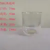 Candelabro Simples de Cor Derramada Retrô Fundo Curvo 320 ml Copo de Vela Transparente Caixa de Papel para Joias Suporte para Vela