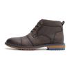 Botas de Couro Masculinas de Tamanho Grande para Cruzamento de Fronteiras, Botas Curtas Retrô da Moda, Botas Curtas para Trabalho Tamanho Europeu, Botas Martin Meio-Cano para Homens de Comércio Exterior, Independentes