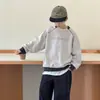 Sudadera para Niños Estilo Primavera y Otoño 2026 Estilo Nuevo Ropa para Niños Mediana y Grande Rebelde Fresca Casual Deportiva Superior Ropa de Otoño para Niños Moderna Fresca