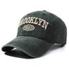 Gorra de béisbol lavada simple de nuevo estilo, gorra vintage para mujer con letras bordadas, gorra informal para el sol para hombre.