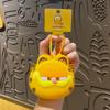 Linda Cartera de Monedas para Descomprimir Garfield con Llavero Dibujo Animado IP Autorizado Juguete Popular Exquisito Llavero Pequeño Regalo