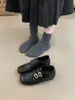 Primeiro Encontro com os Novos Mocassins Slip-On com Fivela Estilo Britânico Esculpida Retro de 4cm de Altura para Pessoas Baixas