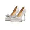 Vestido de novia Xiuhe con lentejuelas, impresionantes zapatos de boda para novia para mujer, cómodos para los pies, con tacones finos, plataforma impermeable, corte bajo, zapatos de vestir de comercio exterior
