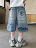 Shorts de Mezclilla para Niños 2025 Estilo Nuevo, Pantalones de Verano para Niños Mayores, Pantalones Geniales de Moda a la Rodilla para Niños