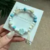 Pulsera de Cerámica Jingdezhen Nueva Pulsera de Cerámica Estilo Chino Joyería Hecha a Mano Cuerda Estilo Tíbet Puesto de Pulseras Jingdezhen