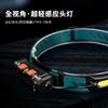 Amazon USB Recargable Impermeable Doble Fuente de Luz para Correr de Noche Montar en Bicicleta Faro Frontal Senderismo al Aire Libre Acampada Sensor Cabeza