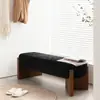 Banco Minimalista Moderno com Pernas de Madeira Maciça, Banco de Fim de Cama para Quarto, Banco para Trocar Sapatos na Entrada, Banco de Lazer e para Convidados na Sala de Estar, Banco Longo para Casa