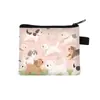 Bolsa para monedas para niños West Highland Terrier, bolsa de almacenamiento mini de poliéster, gran capacidad, tarjetero para llaves, billetera pequeña linda
