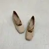 2026 Novas Sapatilhas de Ballet da Moda para Mulheres Baixas, Mocassins Gentis e Versáteis com Tiras Cruzadas