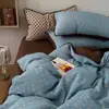 Ins Taro Bobo Juego de Cama Cuatro Piezas 100% Algodón Funda Nórdica de Algodón Puro Sábana Funda de Almohada Faldón de Cama Juego de Tres Piezas para Dormitorio de Estudiante 4