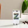 Taza de coche de acero inoxidable de 20 oz, doble vacío, sublimación, taza para hielo, taza térmica portátil para exteriores, logotipo