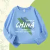 Camisetas de Manga Longa para Meninos, Algodão Puro, Confortáveis e Respiráveis Roupas Infantis, Novas Camisetas de Base para Primavera e Outono para Crianças de Tamanho Médio e Grande, Tops de Gola Redonda para Meninas