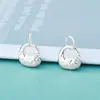Colgante de Plata de Ley S925 Finamente Elaborado Sólido con Incrustaciones de Diamantes y Diseño de Escamas Texturizadas Accesorio para Pulsera de Cristal DIY