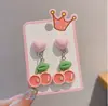 Novos Brincos de Frutas Desenho Animado com Presilha Sem Furo, Brincos Divertidos de Celebridade da Internet, Presilhas de Cabelo com Desenho de Gato Cartoon para Crianças Venda por Atacado