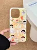 Linda Chica Gato Japonesa y Coreana Adecuada para Funda de Teléfono Móvil Iphone16 Apple 15Promax Cadena Colgante 14/13Pro Dura