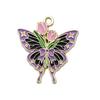 Borboleta de Óleo Pingando Pulseira Colar Brincos Chaveiro Pingente DIY Acessórios de Joia de Liga Pingente Europa e América Transfronteiriça