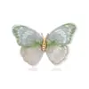 Broche de Mariposa de Cristal Vintage Broche de Animal Camelia de Lujo Ligero de Alta Calidad Hebilla de Pin de Corsage Femenino Ropa