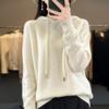 Suéter de Punto Andy de Terciopelo de Otoño e Invierno 2025 Nuevo Pulóver con Capucha de Manga Larga para Mujer Estilo Coreano Suelto Casual