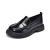 Zapatos para Niña Zapatos de Princesa de Cuero para Niños 2026 Primavera y Otoño Nuevos Mocasines Negros de Suela Blanda para Niña Zapatos Individuales Estilo Británico