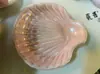 Estilo ins simples cerâmica cauda de peixe concha armazenamento joias pequenos ornamentos decoração de casa prato de joias prato de armazenamento tigela