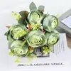 Natal, Halloween, Outono Seleção Amazon Botão de Chá Rosas Enfeites, Flores Artificiais Decorativas, Decoração de Casa