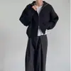 Suéter Jaqueta Cardigan Casual Simples de Gola Alta Outono Inverno 2023 Transfronteiriço Moda de Inverno Masculina Marca Estilo Preguiçoso Agulha
