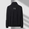 Cárdigan de moda para primavera y otoño Sudadera engrosada Cuello alto Ropa deportiva informal para hombre Chaqueta abrigo para hombre Color de contraste
