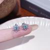 Clavos de Oreja de Acero de Titanio 316L Llenos de Zirconio Copo de Nieve Agujeros de Oreja Clavos de Oreja Nuevo Invierno Copo de Nieve Zirconia Super Brillante Clavos de Hueso de Oreja Clavos de Oreja