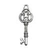 Zhongcheng Accesorios para Joyería DIY 1 Corazón Vintage Hecho a Mano Plata Antigua Colgante para Collar Pulsera