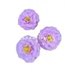 Nuevo Modelo de Flores de Hibisco Artificiales de 3 Cabezas, Flores Artificiales de Hibisco Estilo Pintura al Óleo para Bodas, Decoraciones de Salón de Bodas y Decoración del Hogar