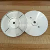 Rueda Pulidora de Vidrio Bandeja de Disco de Aluminio Cubierta de Prensa Accesorios para Máquina Rectificadora de Bordes Bandeja de Rueda de Lana para Máquina de Bordes Rectos y Biselados Disco de Aluminio Rueda Pulidora